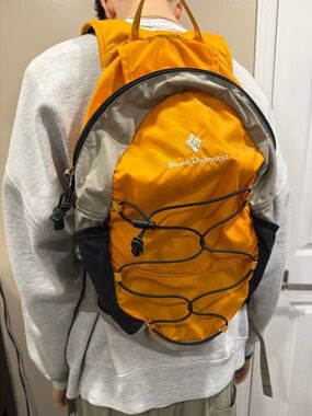 Black Diamond 20L Hiking Trekking Climbing Daypack Backpack Orange Yellow Light